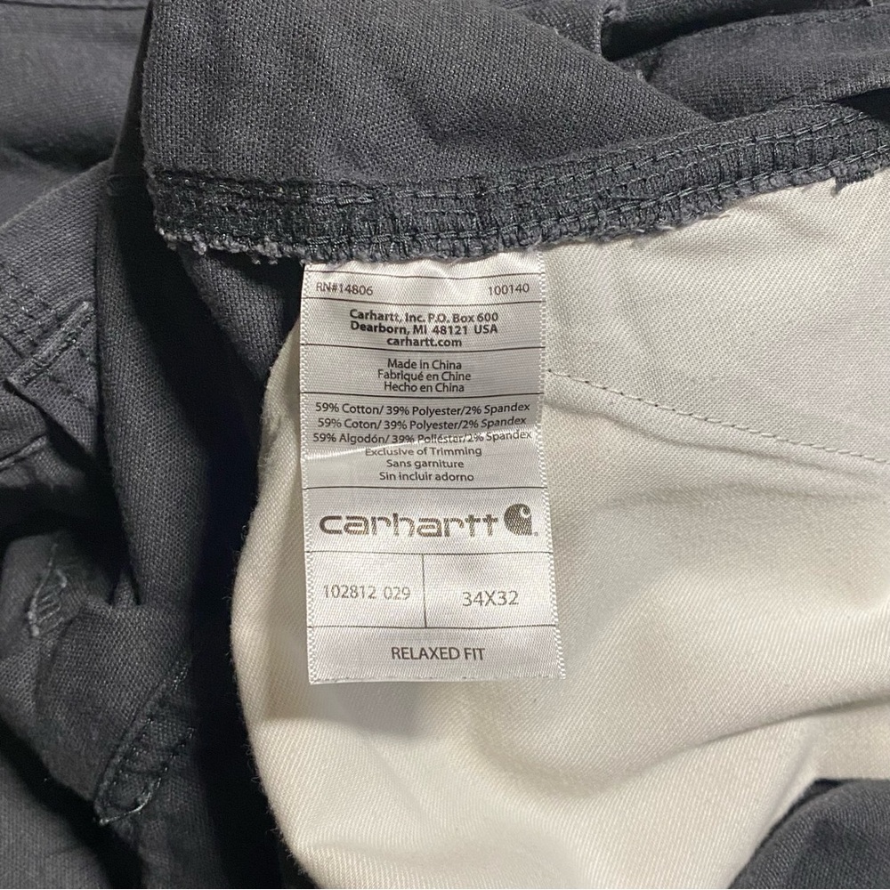 Men’s Carhartt Full Swing Cryder Dungaree Pants - Picture 8 of 8